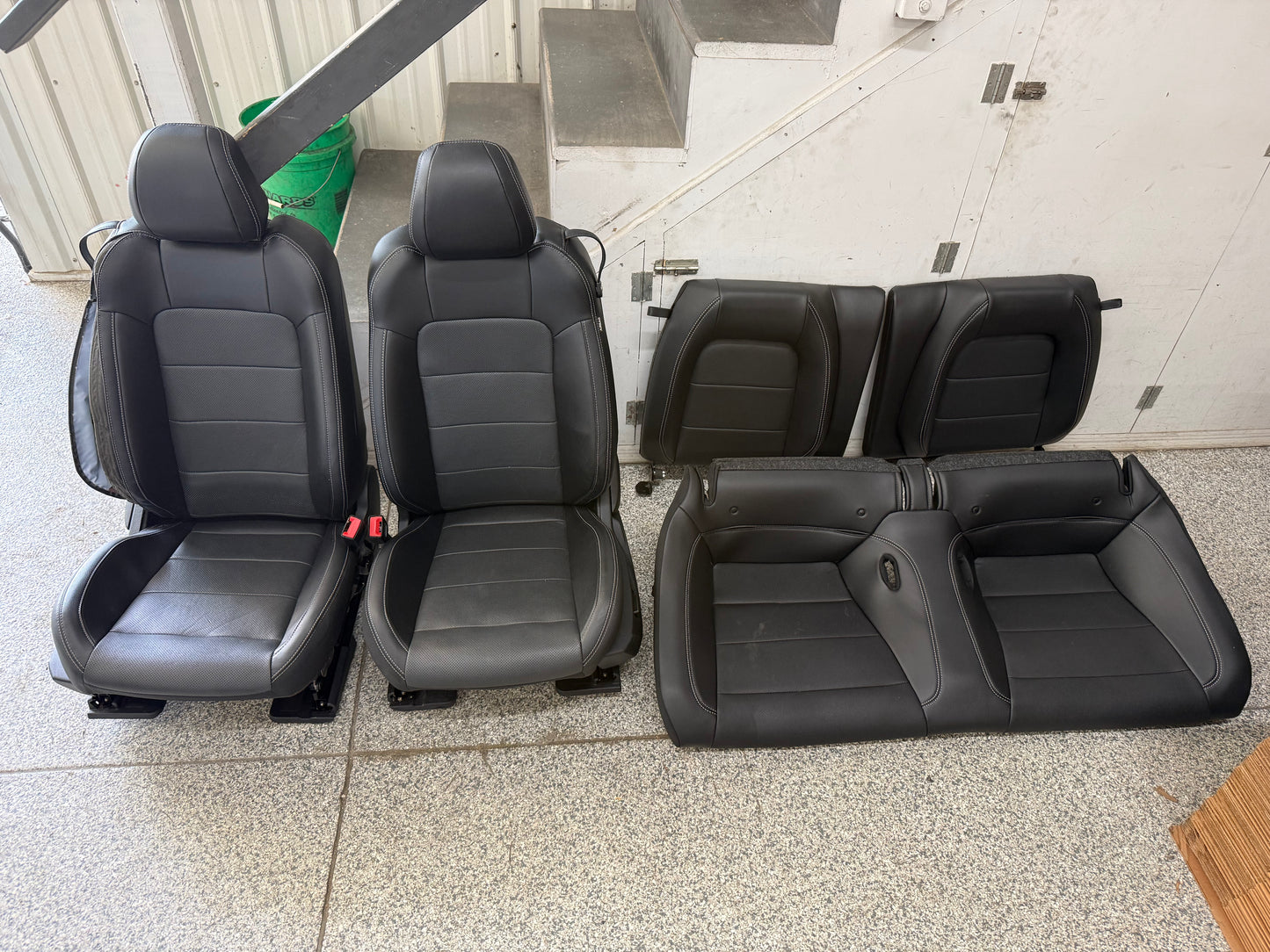 2018-2023 Ford Mustang GT Black Leather Coupe Front Rear Power Seats Heat/Cooled
