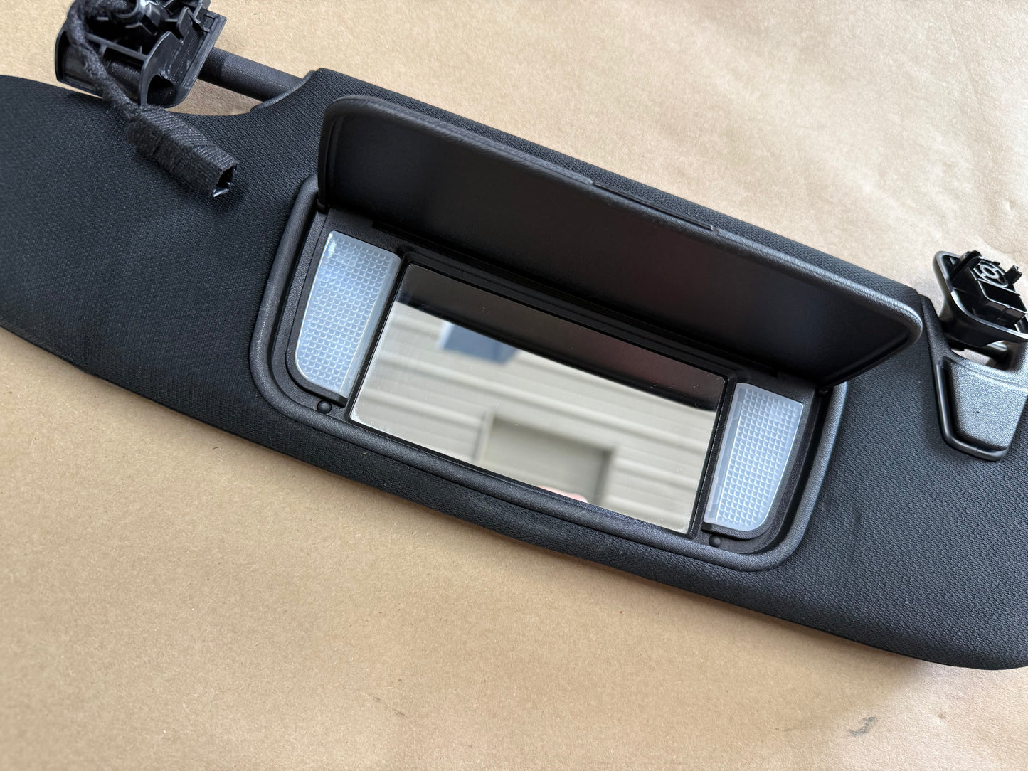 2015-2023 Ford Mustang Coupe Sun Visors Pair "Home Link"
