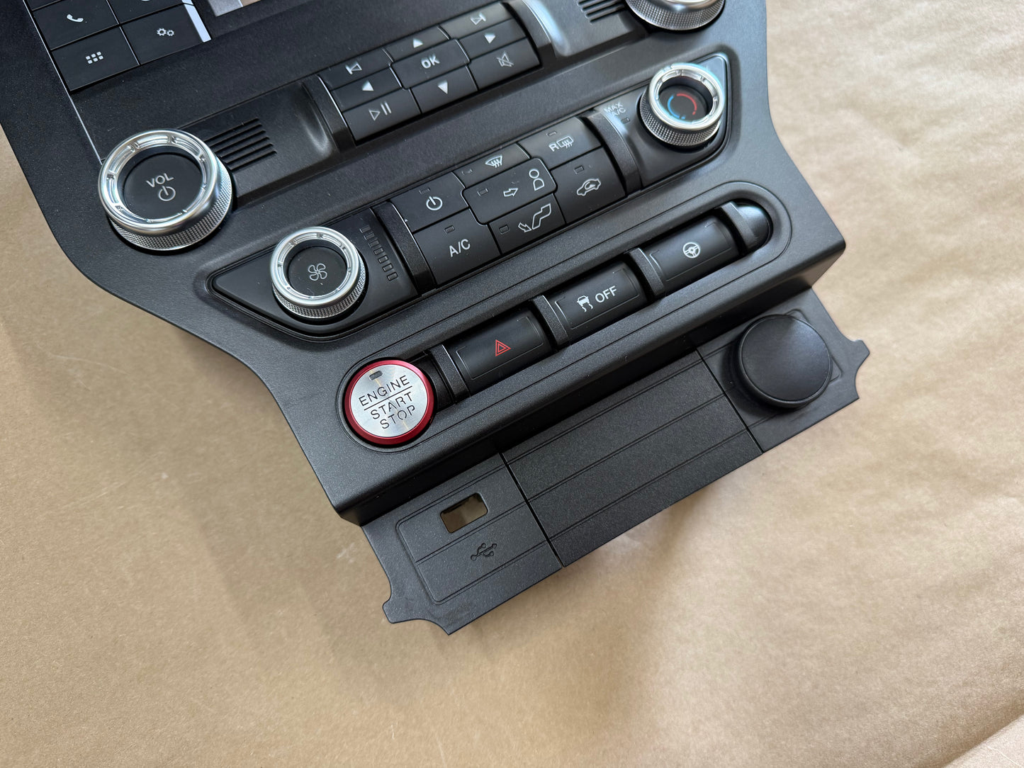 2018-2023 Ford Mustang GT Face Plate Radio Trim Piece