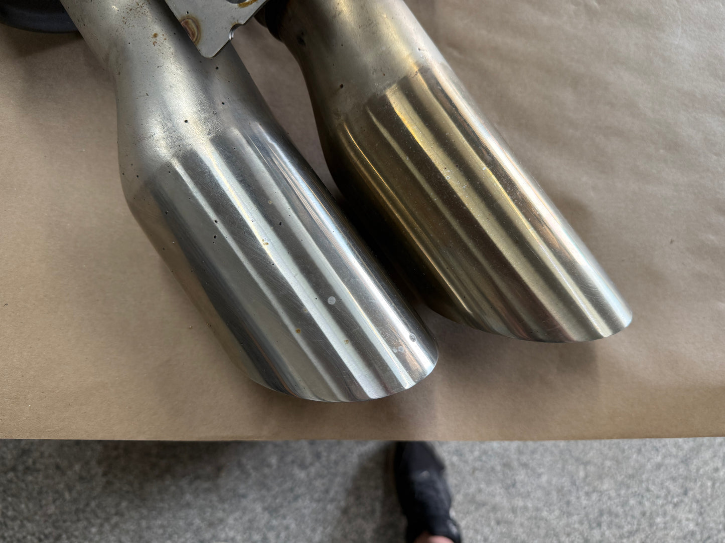 2018-2023 Ford Mustang GT LH Driver Side Active Exhaust Muffler Quad Tip