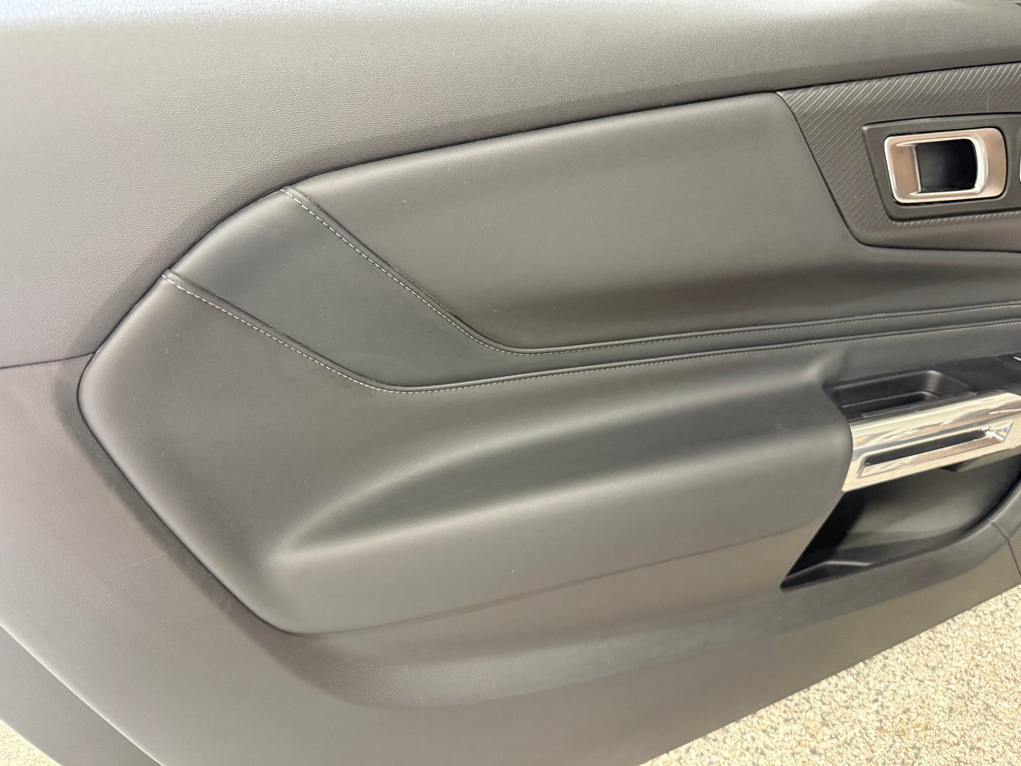 2024-2026 Mustang GT EcoBoost LH RH Premium Leather Insert Door Panels Pair
