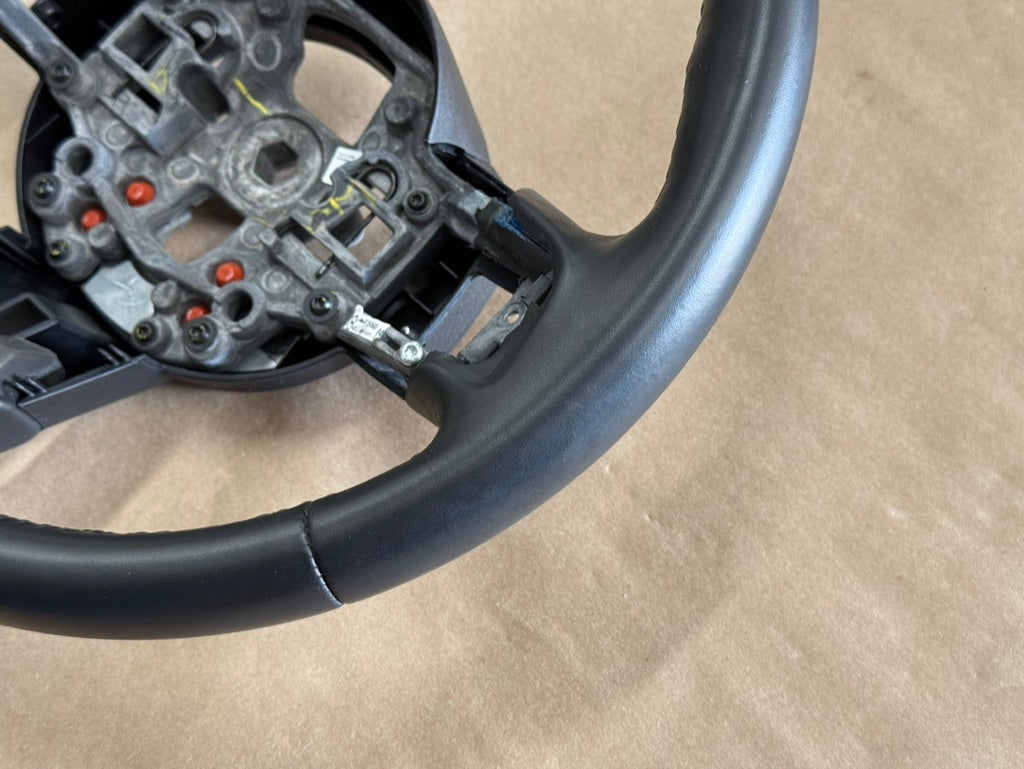 2018-2023 Ford Mustang Bare Leather Steering Wheel Black "Auto"