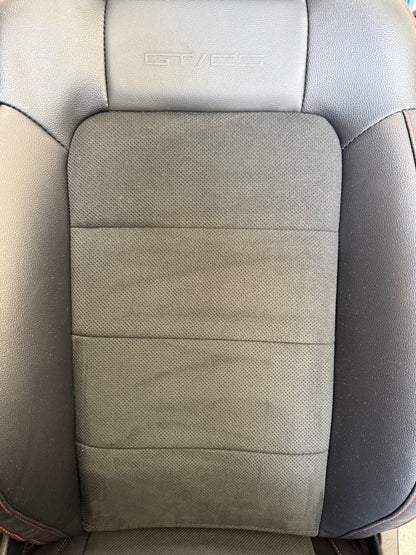 2018-2023 Ford Mustang GT California Special Front Rear Seats Black Red Stitch