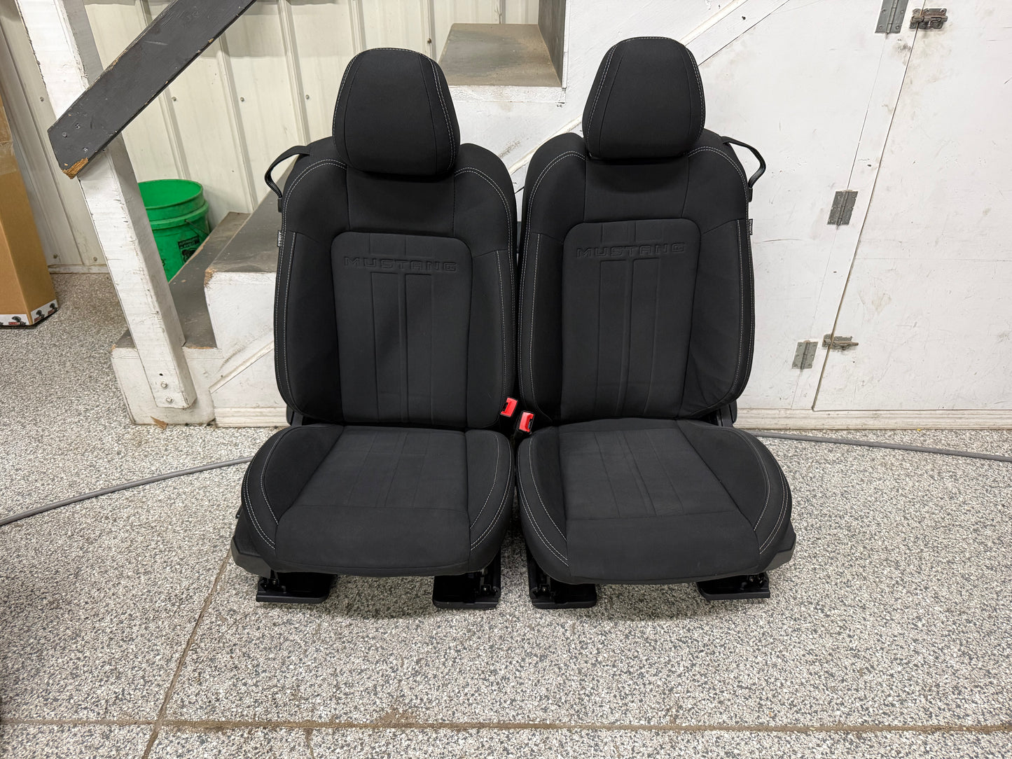 2018-2023 Ford Mustang GT Black Cloth Seats Coupe Front Power Seats