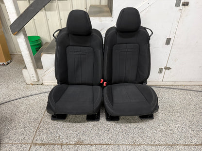 2018-2023 Ford Mustang GT Black Cloth Seats Coupe Front Power Seats
