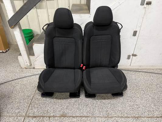 2018-2023 Ford Mustang GT Black Cloth Seats Coupe Front Power Seats
