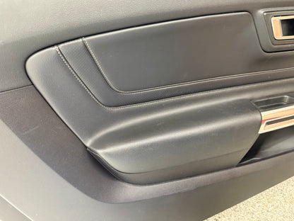 2018-2023 Mustang GT V6 EcoBoost LH RH Premium Leather Insert Door Panels Pair
