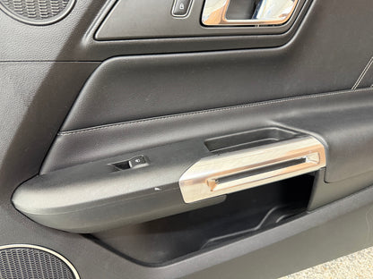 2015-2017 Ford Mustang GT V6 EcoBoost LH RH Leather Insert Door Panels Pair