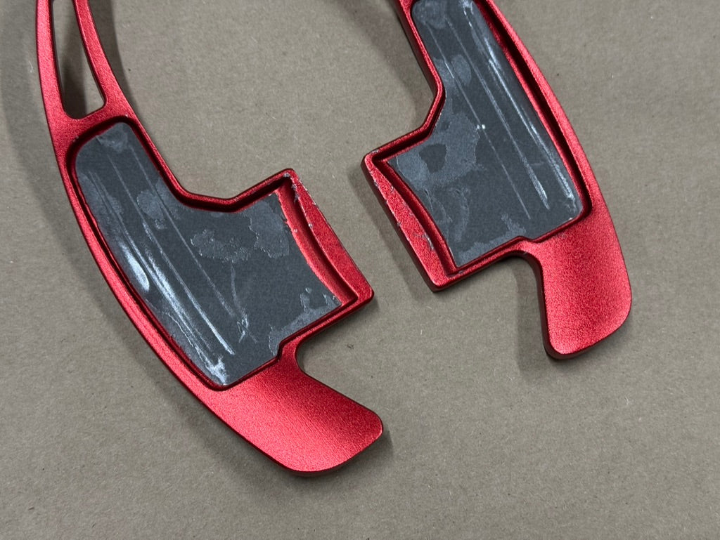 2015-2023 Ford Mustang Auto Paddle Shifter Extensions "Red"
