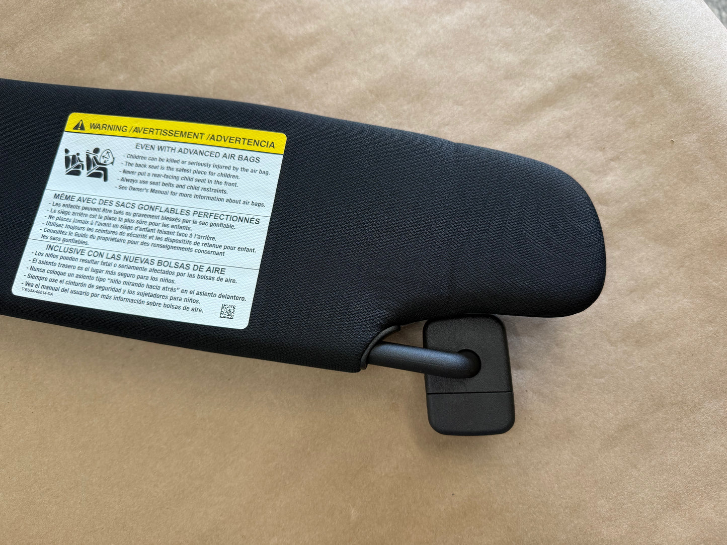 2015-2023 Ford Mustang Coupe Sun Visors Pair "Home Link"