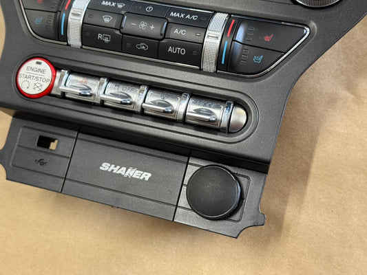 2015-2017 Ford Mustang GT Face Plate Premium Radio 8 inch Trim Piece