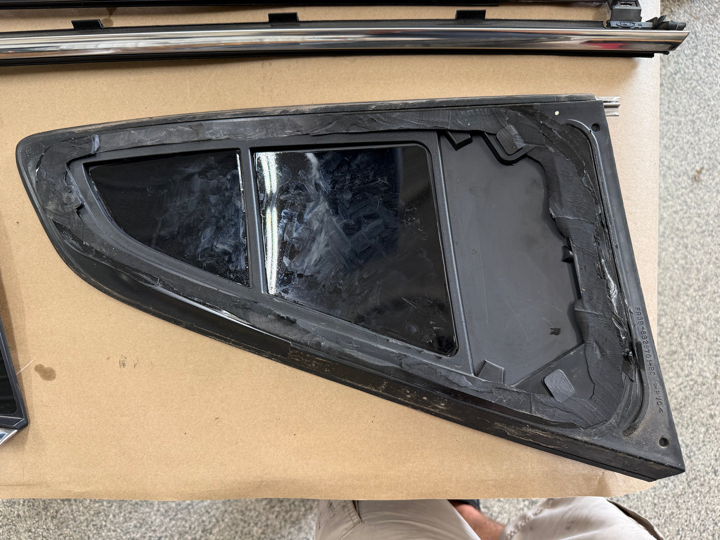 2015-2017 Ford Mustang GT Anniversary Stepped Quarter Glass Windows & Trim