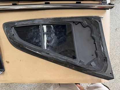 2015-2017 Ford Mustang GT Anniversary Stepped Quarter Glass Windows & Trim