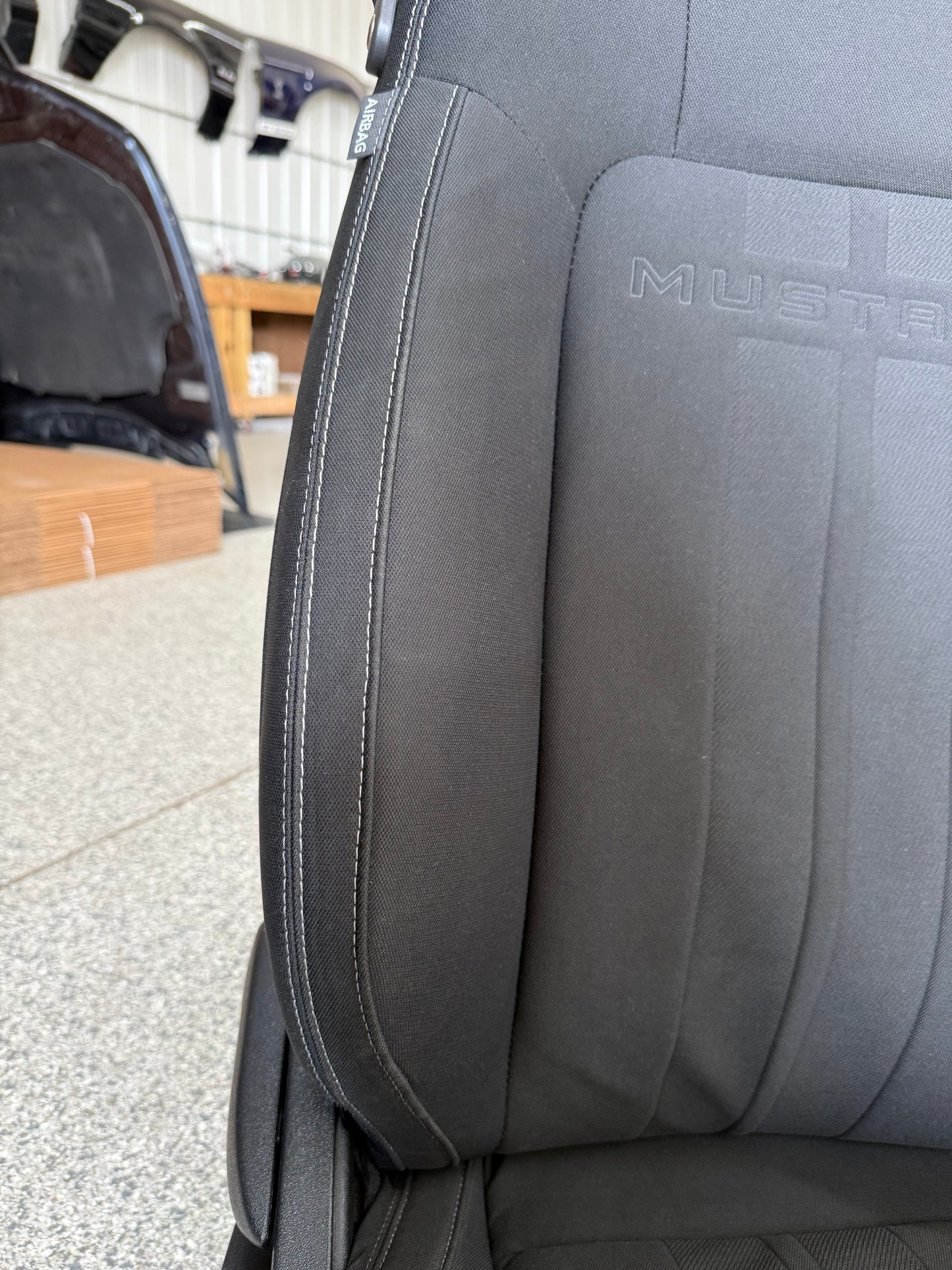 2018-2023 Ford Mustang GT Black Cloth Seats Coupe Front Rear Power Seats