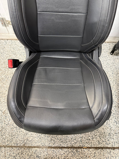 2018-2023 Ford Mustang GT Black Leather Convertible Front & Rear Seats
