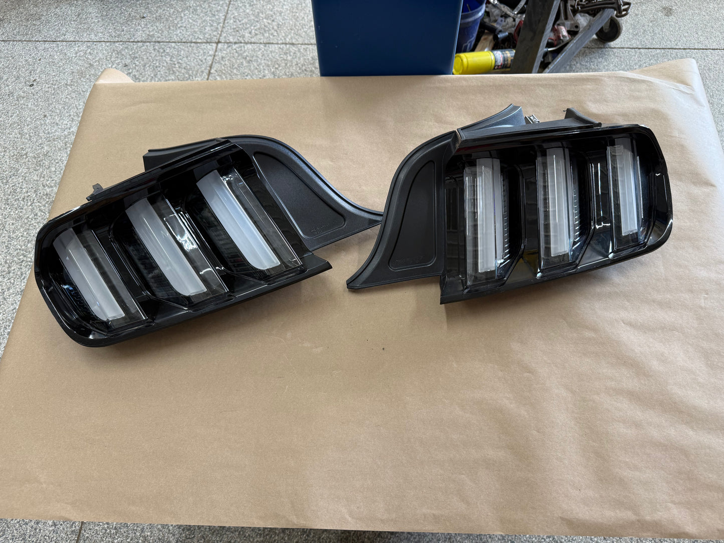 2015-2017 Ford Mustang GT GT500 Ecoboost LH RH Pair Clear Tail Lights