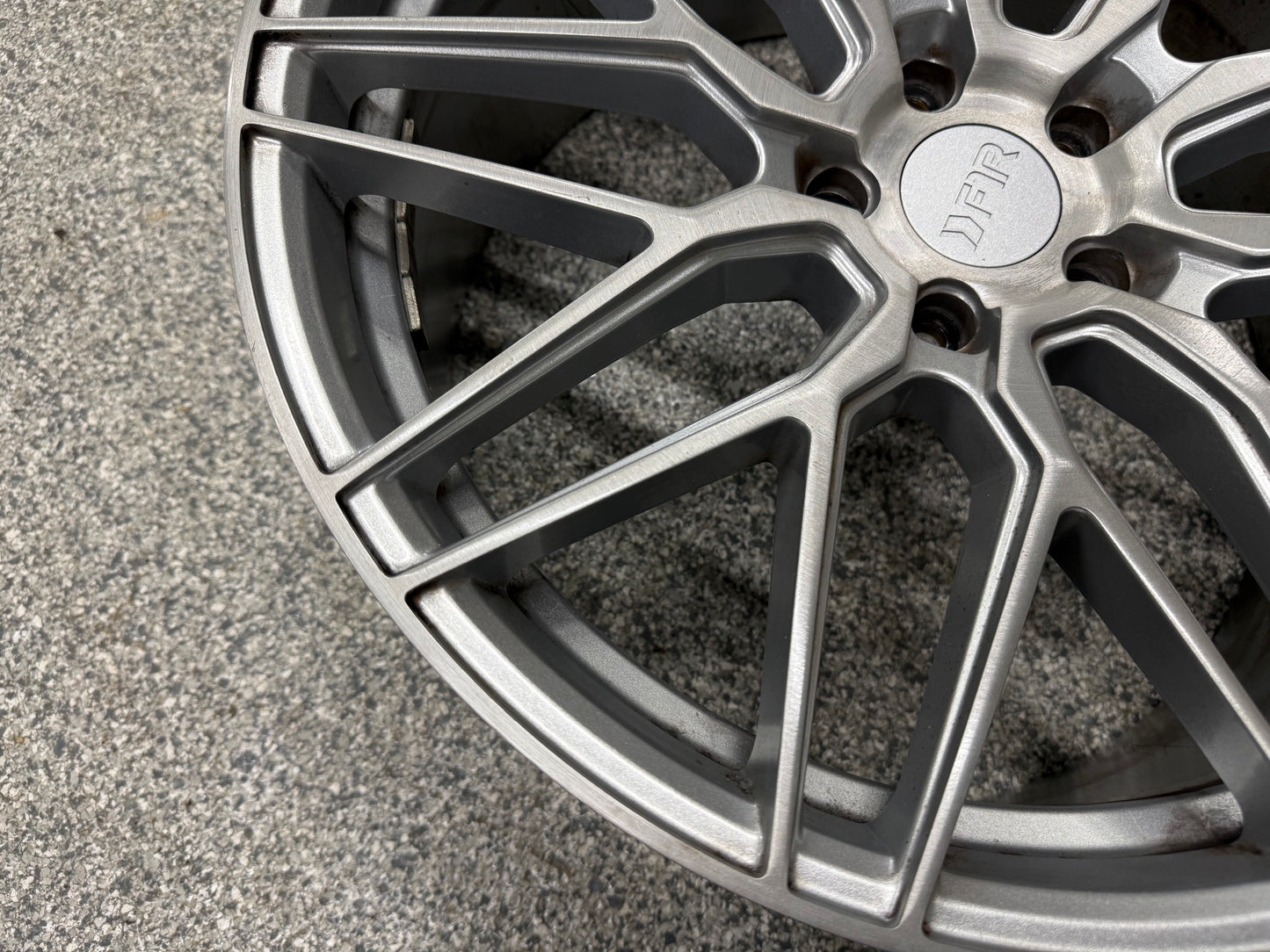 2015-2023 Ford Mustang F1R F103 Brushed Silver Wheels Set of 4 20x10"
