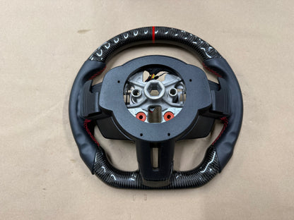 2018-2023 Ford Mustang GT Leather/Carbon Fiber Steering Wheel "Automatic"