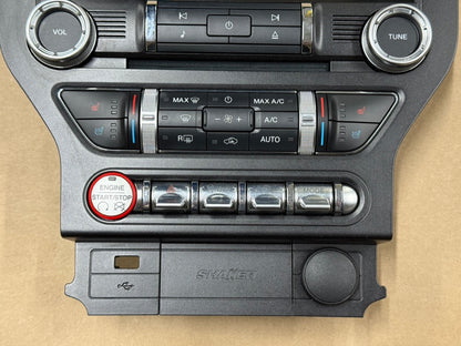 2015-2017 Ford Mustang GT Face Plate Premium Radio 8 inch Trim Piece