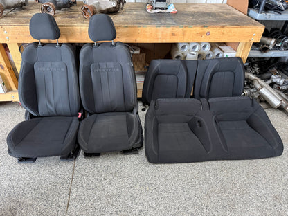 2018-2023 Ford Mustang GT Black Cloth Seats Coupe Front Rear Power Seats
