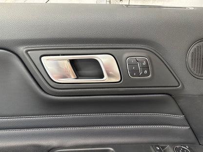 2018-2023 Mustang GT V6 EcoBoost LH RH Premium Leather Insert Door Panels Pair