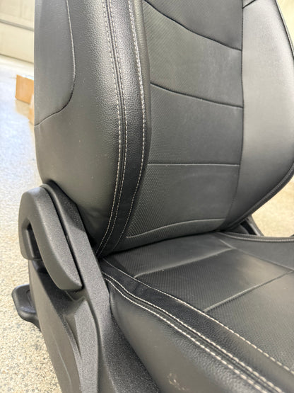 2015-2017 Ford Mustang GT Leather Front Rear Seats Black Heated/Cooled