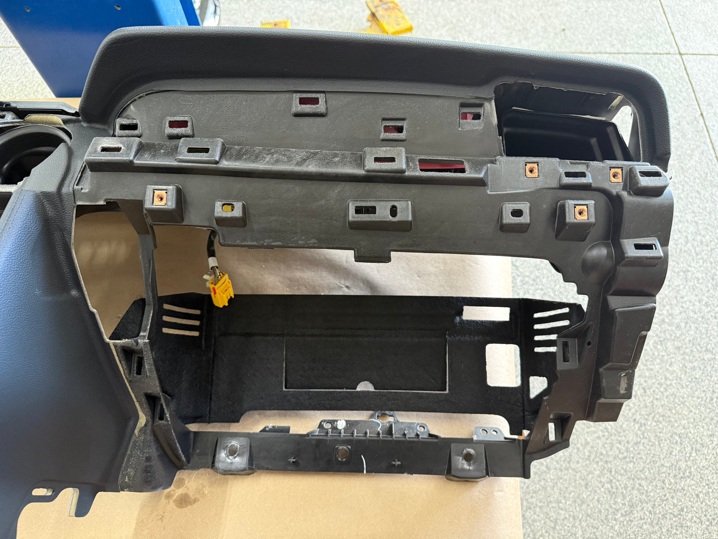 2018-2023 Ford Mustang GT 5.0 Leather Dash Pad Frame "Red Stitch"