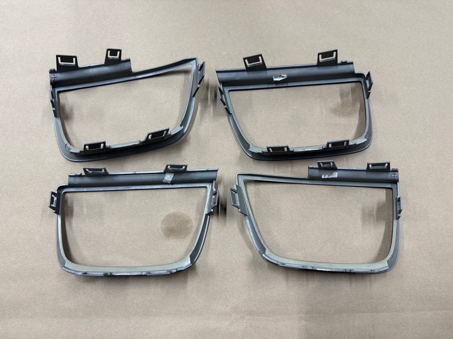 2010-2013 Chevrolet Camaro SS Silver Tail Light Trim Bezels 4pc. Set