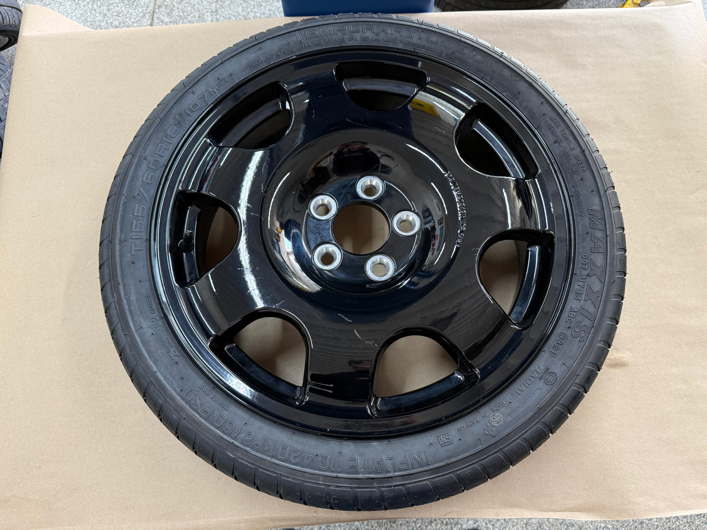 2015-2026 Ford Mustang GT Spare Tire 155/60/18 "Black"