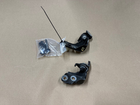 2015-2023 Mustang GT GT500 GT350 Door Hinges LH Driver Upper Lower "Black"