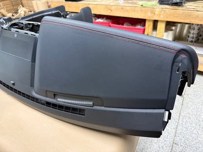 2018-2023 Ford Mustang GT 5.0 Leather Dash Pad Frame "Red Stitch"