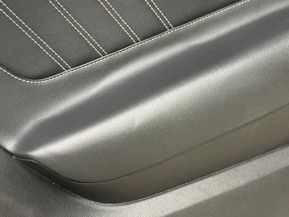 2018-2023 Ford Mustang GT LH Driver Leather Insert Door Panel Grey Stitching
