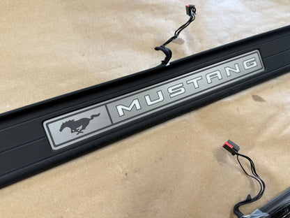 2015-2023 Ford Mustang "My Color" Sill/Scuff Plates Interior Trim Black