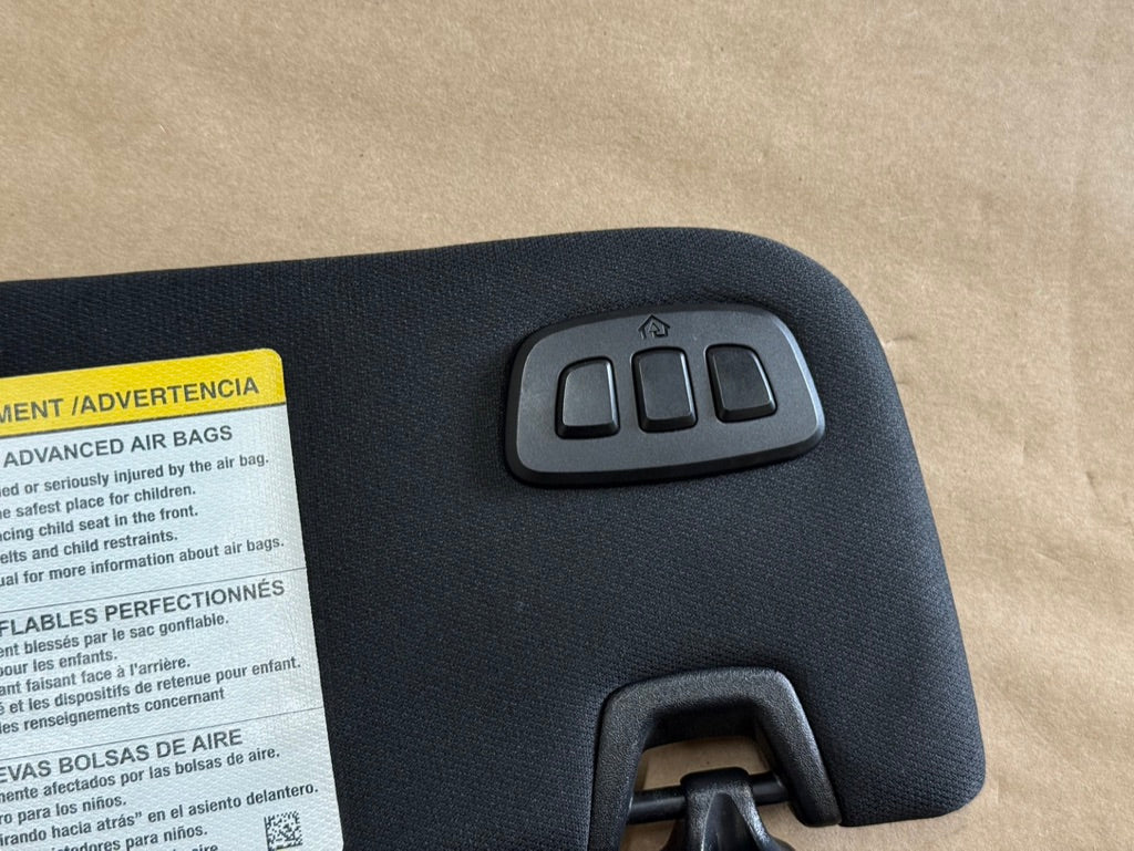 2015-2023 Ford Mustang Convertible Sun Visors Pair "Home Link"