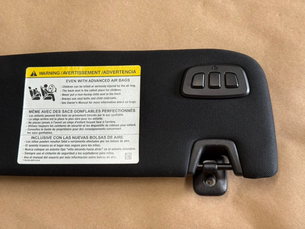 2015-2023 Ford Mustang Coupe Sun Visors Pair "Home Link"