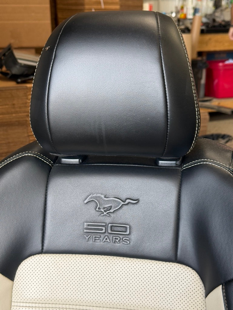2015-2017 Mustang 50th Anniversary Leather Front Rear Seats Heated/Cooled