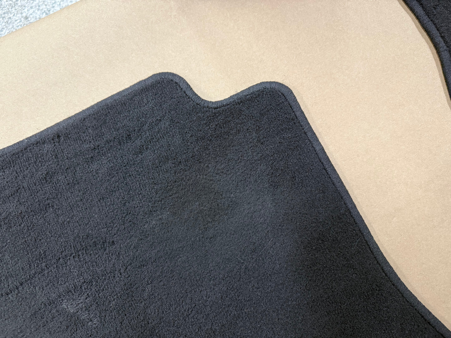 2024-2026 Ford Mustang Front Floor Mats Carpet "Black Stitch"