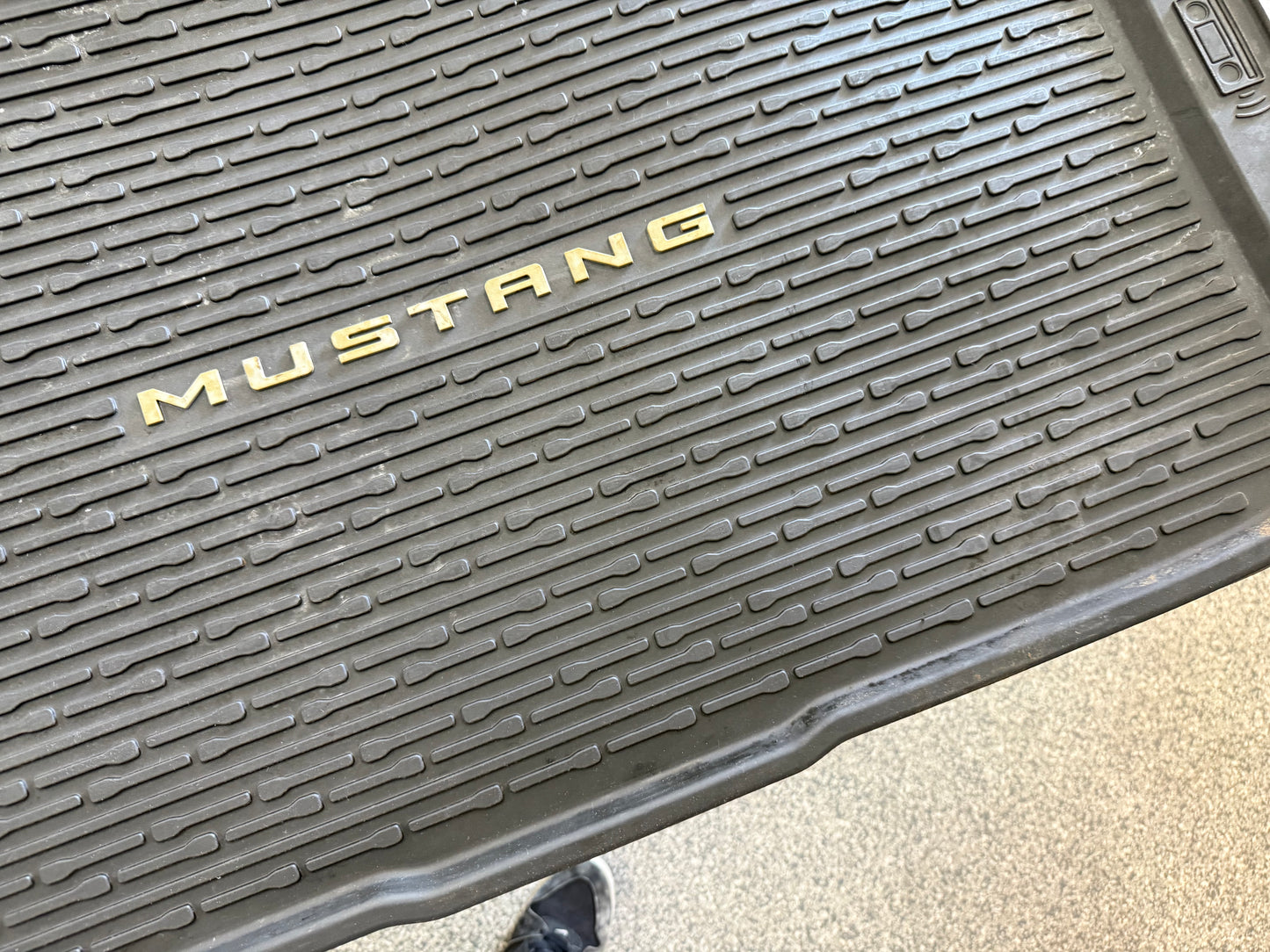 2024-2026 Ford Mustang Rear Trunk Floor Mat w/Subwoofer Black
