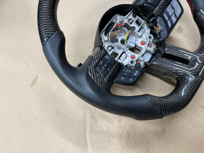 2018-2023 Ford Mustang GT Leather/Carbon Fiber Steering Wheel "Automatic"
