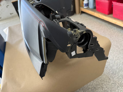 2018-2023 Ford Mustang GT 5.0 Leather Dash Pad Frame "Red Stitch"