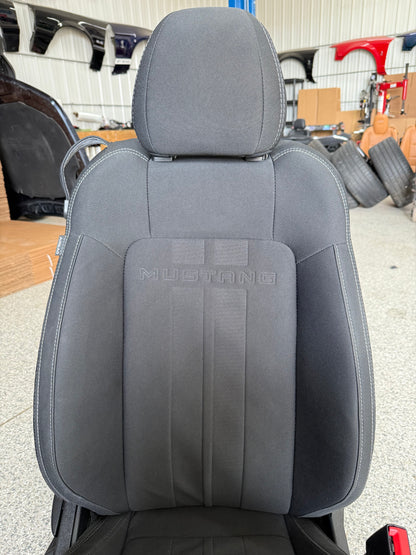 2018-2023 Ford Mustang GT Black Cloth Seats Coupe Front Rear Power Seats
