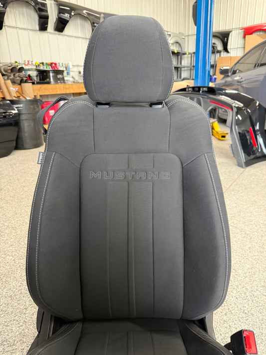 2018-2023 Ford Mustang GT Black Cloth Seats Coupe Front Rear Power Seats