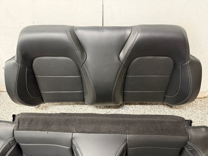 2018-2023 Ford Mustang GT Black Leather Convertible Front & Rear Seats