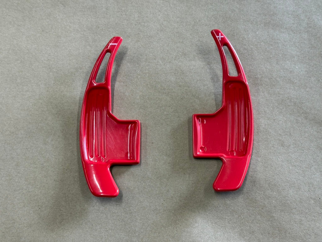 2015-2023 Ford Mustang Auto Paddle Shifter Extensions "Red"