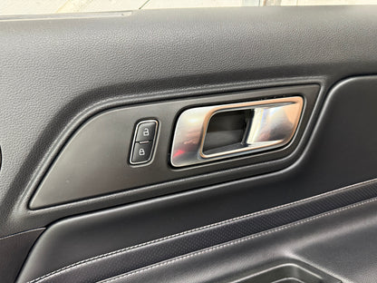 2018-2023 Mustang GT V6 EcoBoost LH RH Premium Leather Insert Door Panels Pair