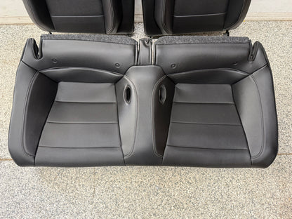 2018-2023 Ford Mustang GT Black Leather Coupe Front & Rear Seats