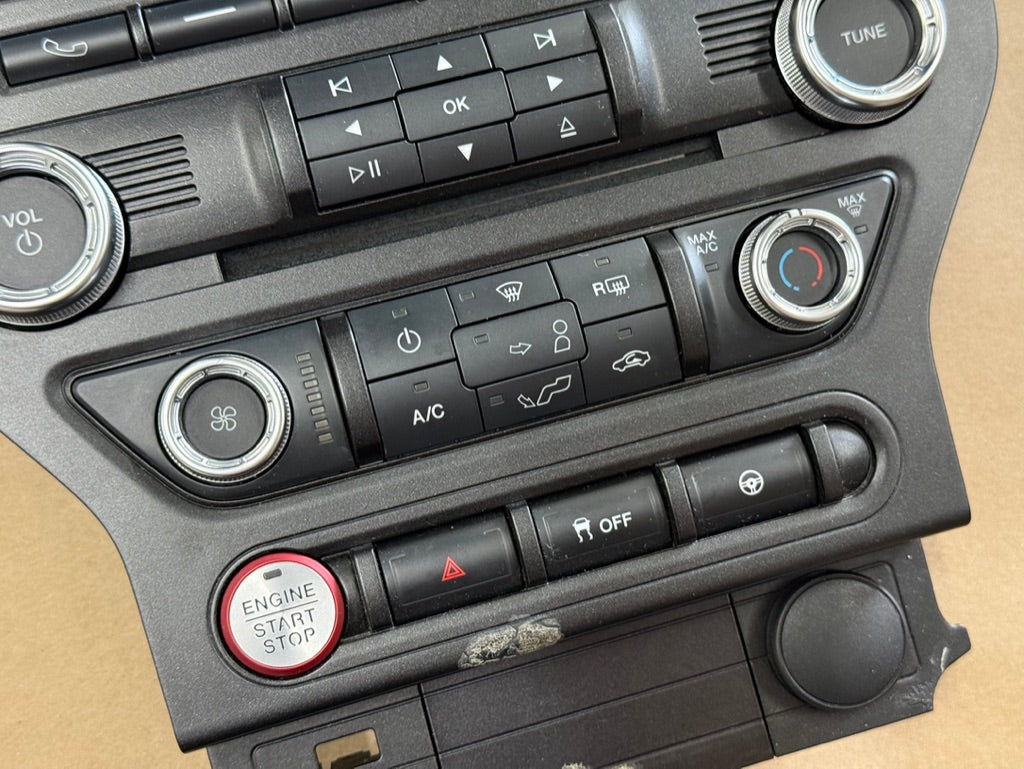 2018-2023 Ford Mustang GT Face Plate Radio Trim Piece