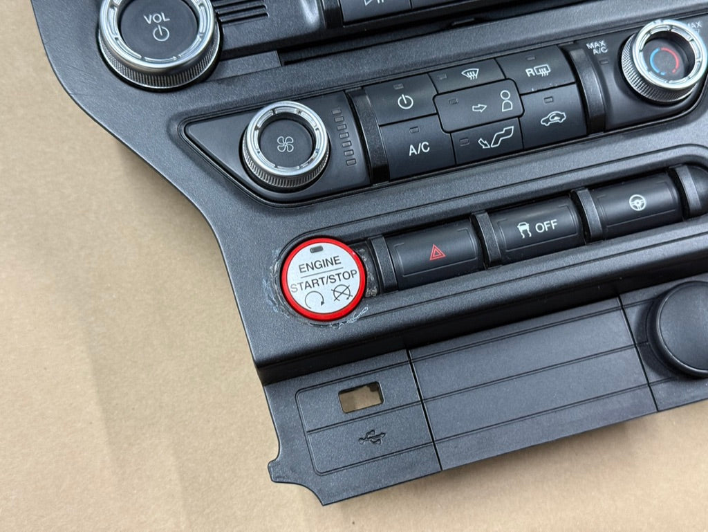 2015-2017 Ford Mustang GT Face Plate Radio Trim Piece