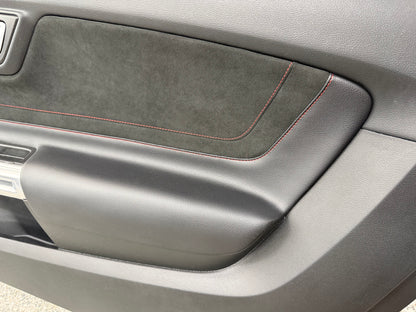 2018-2023 Ford Mustang LH RH California Special Door Panels Pair Red Stitch