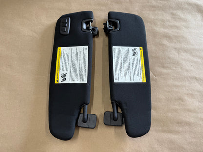 2015-2023 Ford Mustang Coupe Sun Visors Pair "Home Link"